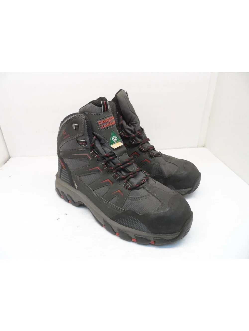 Dakota Men's 2127 Steel Toe Steel Plate WP Mid-Cut Safety Hiking Boots 10.5W/L